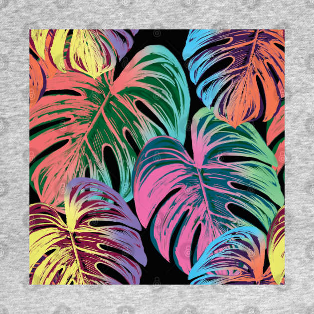 Colorful leaves illustration by Pop Cult Store